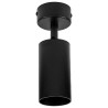 Czarna lampa sufitowa VIKING GU10 kinkiet ścienny metalowy regulowany natynkowy LED