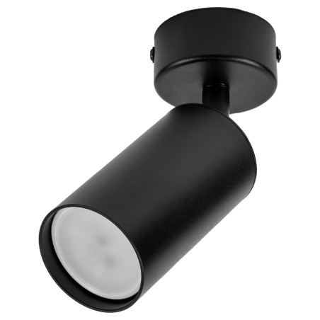 Czarna lampa sufitowa VIKING GU10 kinkiet ścienny metalowy regulowany natynkowy LED