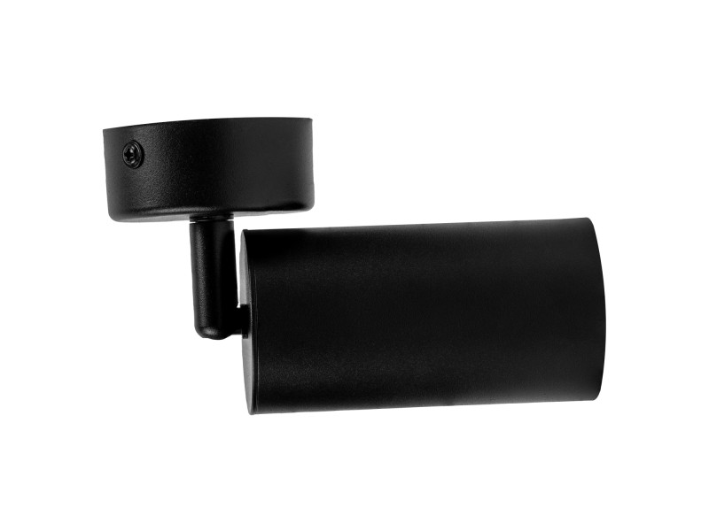 Czarna lampa sufitowa VIKING GU10 kinkiet ścienny metalowy regulowany natynkowy LED
