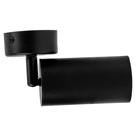 Czarna lampa sufitowa VIKING GU10 kinkiet ścienny metalowy regulowany natynkowy LED