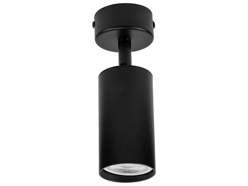 Czarna lampa sufitowa VIKING GU10 kinkiet ścienny metalowy regulowany natynkowy LED
