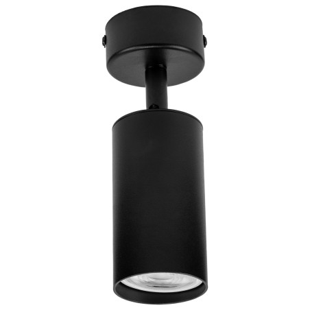 Czarna lampa sufitowa VIKING GU10 kinkiet ścienny metalowy regulowany natynkowy LED
