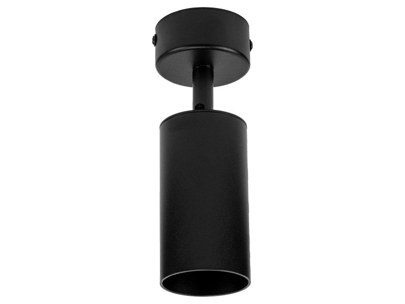 Czarna lampa sufitowa VIKING GU10 kinkiet ścienny metalowy regulowany natynkowy LED