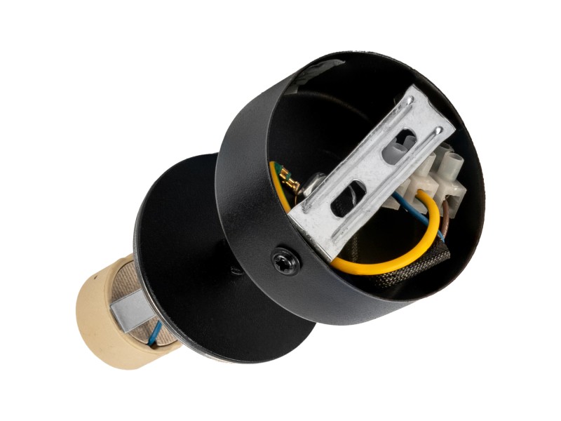 Czarna lampa sufitowa VIKING GU10 kinkiet ścienny metalowy regulowany natynkowy LED