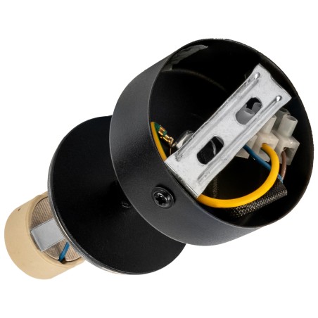 Czarna lampa sufitowa VIKING GU10 kinkiet ścienny metalowy regulowany natynkowy LED