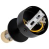 Czarna lampa sufitowa VIKING GU10 kinkiet ścienny metalowy regulowany natynkowy LED
