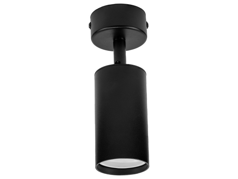 Czarna lampa sufitowa VIKING GU10 kinkiet ścienny metalowy regulowany natynkowy LED