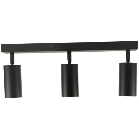 Czarna lampa sufitowa Potrójna VIKING GU10 kinkiet ścienny metalowy regulowany natynkowy LED