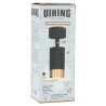 Czarna lampa sufitowa pojedyncza VIKING z złotym akcentem Kinkiet GU10 metalowy do salonu i kuchni