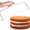 Nóż strunowy do ciasta i tortu 31 cm – krajacz biszkoptu stal nierdzewna, precyzyjne cięcie
