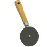 Nóż do Pizzy ze Stali Nierdzewnej z Drewnianą Rączką – Krajacz do Pizzy, Tart, Quiche