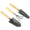 Zestaw narzędzi ogrodniczych 3-częściowy – łopatki i pazurki do ogrodu, działki, balkonu