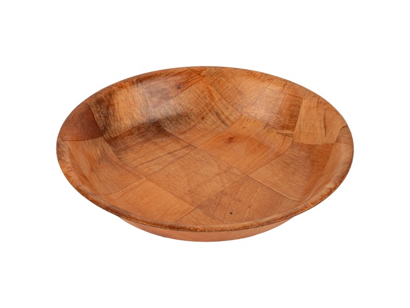Miska kuchenna drewniana owalna 30 cm – do sałatek, owoców, pieczywa, dekoracyjna, trwała