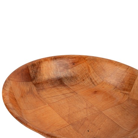Miska kuchenna drewniana owalna 30 cm – do sałatek, owoców, pieczywa, dekoracyjna, trwała