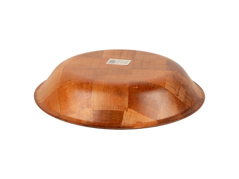 Miska kuchenna drewniana owalna 30 cm – do sałatek, owoców, pieczywa, dekoracyjna, trwała