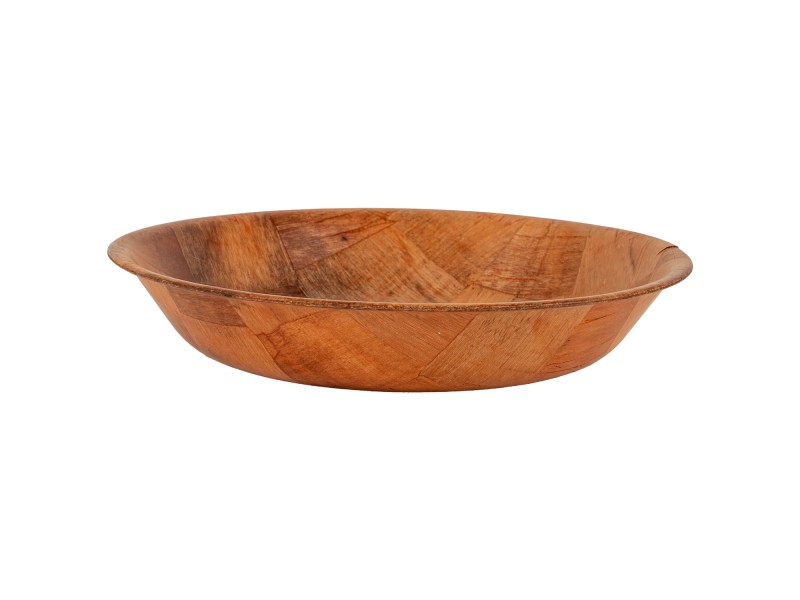 Miska kuchenna drewniana owalna 30 cm – do sałatek, owoców, pieczywa, dekoracyjna, trwała