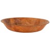 Miska kuchenna drewniana owalna 30 cm – do sałatek, owoców, pieczywa, dekoracyjna, trwała