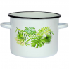 GARNEK EMALIOWANY MONSTERA POWŁOKA 4,5L INDUKCJA EMALIA RYBNIK