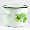 GARNEK EMALIOWANY MONSTERA POWŁOKA 4,5L INDUKCJA EMALIA RYBNIK
