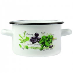 Garnek emaliowany z uszami...