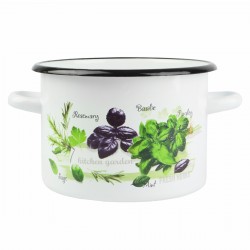 Garnek emaliowany z uszami...