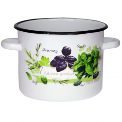 Garnek emaliowany z uszami...