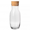 Karafka do wody napojów z naturalnym korkiem pure 1000ml Krosno
