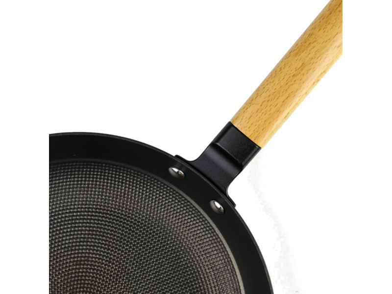 Patelnia żeliwna głęboka 26 cm indukcja non stick