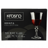 KPL.KIELISZKÓW DO WINA CZERWONEGO 220ML 6SZT KRISTA DECO KROSNO