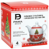 Dzbanek 380ml imbryk porcelanowy z filiżanką świąteczny prezent