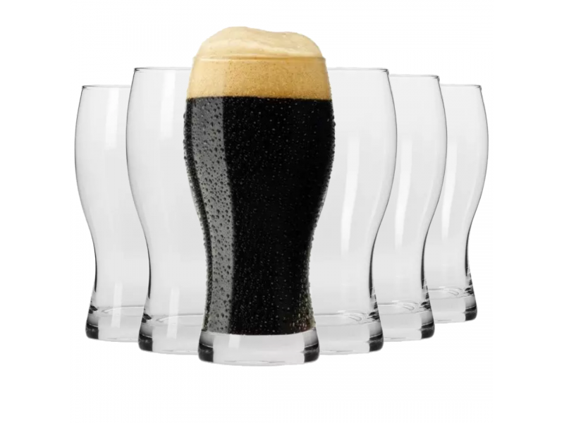 Kpl. szklanek do piwa ciemnego 500ml 6 szt szklanki Elite KrosnoSNO
