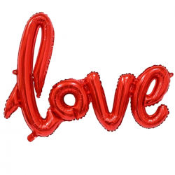Balon foliwoy love napis na...